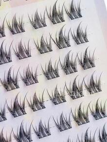 36pcs Flower Lashes Clusters C-Curl Fluffy Individual Lashes , DIY Lash Extension With 6-7mm Individual Lashes Invisible Band Lash Cluster Eyelash Natural Looking Lash Extensions For Beginners