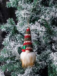 1pc Christmas Light Pendant Glowing Dwarf Doll Holiday Table Centerpieces Xmas Gnome Decoration Adorable Doll Pendant Elder Small Hanger Acrylic Household