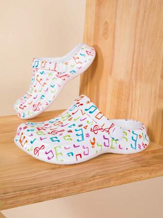 新款女士花园鞋，可调节宽松平底拖鞋，卧室/旅行/沙滩凉鞋，包趾拖鞋