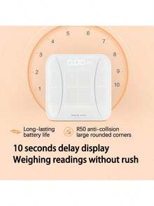 PHILIPS BBL70183AE/93 Avent Smart Digital Display Electronic Scale High-Precision Home Body Fat Health Management Large Anti-Slip Area Smart Startup Automatic Measurement Snow Mountain White