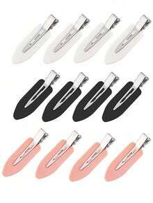 12 Stück/6 Stück/2 Stück Schwarze, Weiße und Rosa einfache und modische nahtlose Pony-Haarspangen für Frauen, geeignet für tägliches Gesichtwaschen, Make-up und Hautpflege. Lässig, Haarzubehör, Haarstyling-Tools, Locken-Haarzubehör, Haarschmuck, Herbst-Haarzubehör, Reise, Haarstyling-Tools, Frauenzubehör, Harzeug, Herbst, Haar, Haarzubehör, Reise, Frauenhaarzubehör, Frauenhaarschmuck, Haarstyling-Tools, Harzeug, Zeug, Schönheitszubehör, Geschenke, Reise, Geschenke für Frauen, Harzeug, Strumpfhalter