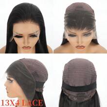 8-16inch Transparent Lace Front Wigs Bob Wig Human Hair Straight Peruvian Human Hair 150% Density 4x4 Lace Closure Short Bob Wigs For Women Pre Plucked With Baby Hair Natural Color