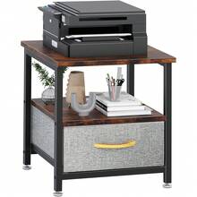 Mesas De Noche Buró Para Recámara Con Estantes Minimalista Mesa De Centro Con Cajón Mesa De Noche Mesa Auxiliar Mesas Para Jardín Con Cajón Mesa De Noche Mesas Laterales - Granate - Ver 10