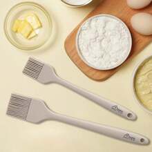 Basting Brushes Silicone Heat Resistant Pastry Brushes Spread Oil Butter Sauce Marinades For BBQ Grill Barbecue Baking Kitchen Cooking  Dishwasher  Khaki Set Of 2