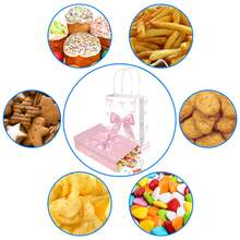 12Pcs Pink Bow Gift Bags - Paper Party Favor Bags, Multi-Event Pouches For Shower/Wedding Decoration/Halloween/Christmas/Party Supplies, Halloween Gift Bags, Thanksgiving Gift Bags, Fall Decoration