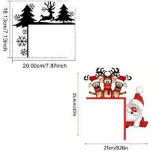 HELLOYOUNG Santa Claus & Reindeer Christmas Door Decor - Festive Handmade Ornaments For Holiday Home Decor. Perfect For Living Rooms, Bedrooms, Offices, Indoor & Outdoor Christmas Decorations. Room Decor