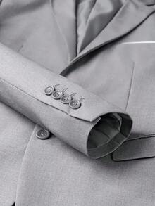 Men Suits Set Business Casual Blazer Pants Vest 3 Piece Wedding Groom Tuxedo Formal Office Outfit Slim Fit Classic Style Best Selling Men Suits For Wedding Groom Business Casual 3 Piece Set Slim Fit Blazer Pants Vest Formal Office Outfit Stylish Design Trajes Para Hombres Elegantes - 灰色 - 查看 10