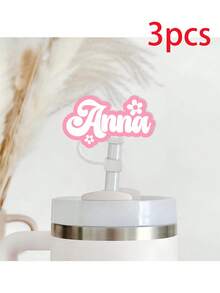 Custom Personalized Acrylic Name Cup Tag,Personalized Straw Cover Gift For Her, Custom Cup Topper Straw Topper With Name, Custom Name Cup Straw Cover,Custom Script Lettering For Tumbler Accessory, Creative Drinkware Decoration, As Birthday Gift,Warm Ambience,Home & Living,Customized Water Bottle & Cup Accessories - Straw Holder Name Tag - View 15