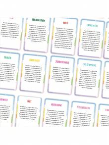 New English German Emotion Card 32 Cute Monster Emotion Card Animal Emotion Learning Mindfulness Card