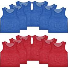 PEASUG Pinnies, 12 Pcs Soccer Pinnies, Mesh Practice Jersey Scrimmage Vest Team Soccer Pennies For Sports Adult\/Youth Kids