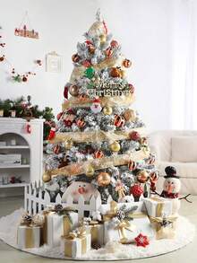 16pcs- 2.36Inch Christmas Tree Balls Ornaments, Golden RedShatterproof Plastic Decorative Baubles Decorations For Xmas Tree Decor Holiday Party Wedding Decoration (Red & Gold, 60mm)