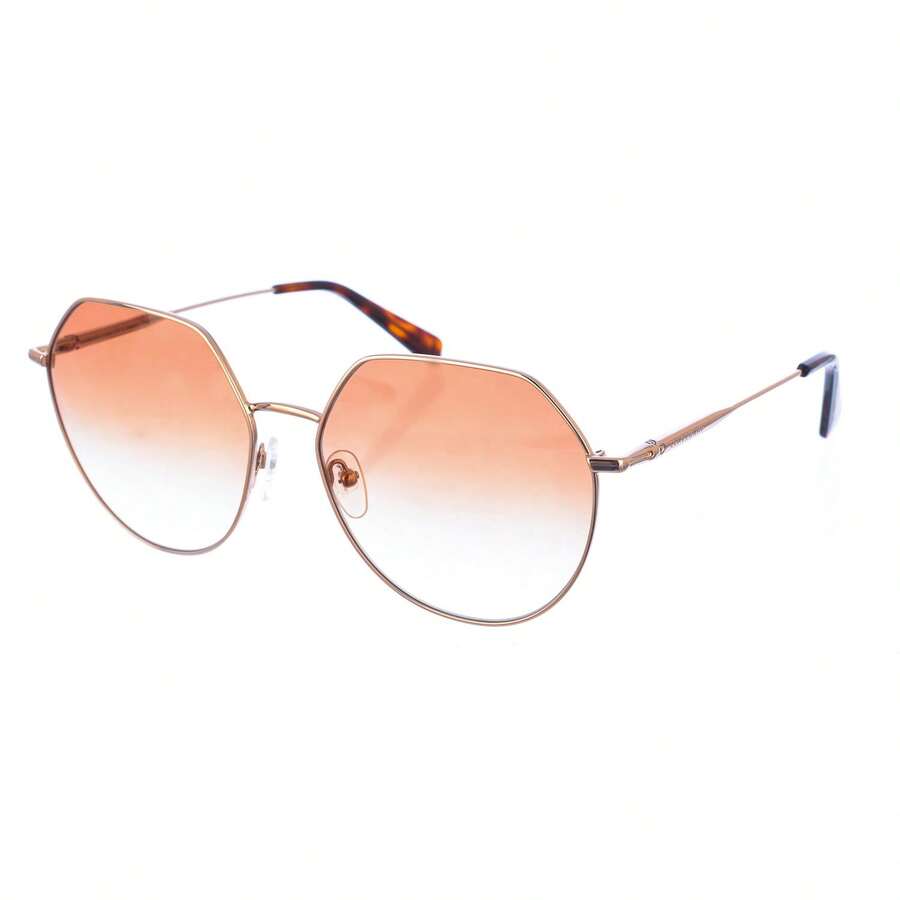 Longchamp LO154S Women's Geometric Metal Sunglasses - 24/48 Hour Delivery To The Peninsula And The Balearic Islands - Brown - View 1