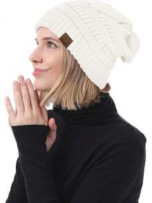 American Winter Hats Women 4 Pack Beanie Hats Caps Knit Chunky Slouchy Beanie Hats - Pink - View 8