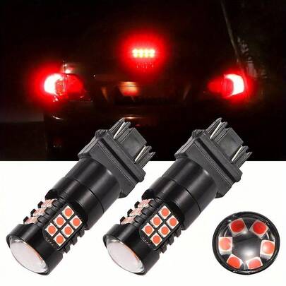 5 Flash Warning For Extra Safety! Ultra Bright 3157 LED Brake Lights For 2000-2019  F150/F250/SUVs, 30 SMDs, 12-24V Low Heat, Replaces 7440 7443