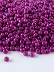 GO2CJBEADS 10克多色2毫米银线圆形洛可可玻璃种子珠，可DIY手链