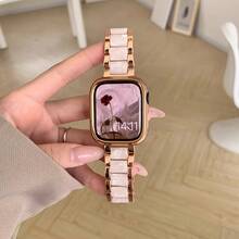 Refined Resin Watch Band (Fits 38mm, 40mm, 41mm, 42mm, 44mm, 45mm, 46mm & 49mm) Includes SE Ultra 10-1 Adjustment Tool (Excluding Watch Case Watch)