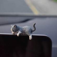 Cute Cat Computer Monitor/Car Dashboard Decor, Screen Frame Decoration For Office Desk, Comes With Adhesive (Damage Free)