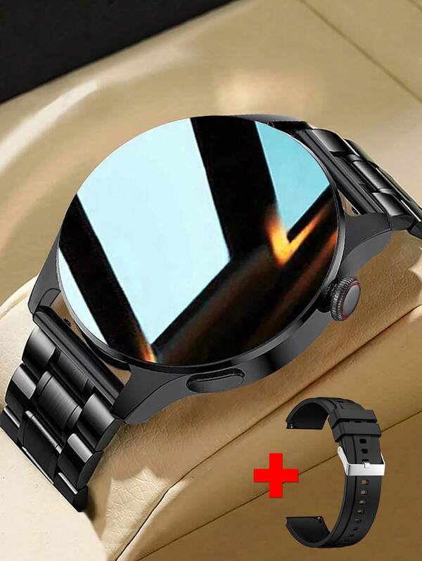 Unisex Multifunctional Round Touch Screen Smart Watch, With Call Dialing, Step Counting, Alarm Clock, Multiple Sports Modes, Music Remote Control, Stopwatch, Alarm, Weather - Smart Bracelet