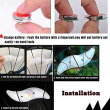6 Pcs Colorful LED Bike Wheel Light, Waterproof Easy Install Bicycles Wheel Spoke LED Lights With 3 Modes, For Bicycle Spoke Decoration Warning At Night Easy To Install Spoke Decorations - Multicolor - View 2