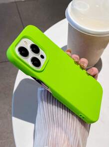 Minimalist High-End Frameless Heat Dissipation Green Phone Case Compatible With IPhone 17 Pro Max/17 Pro/17 Air/17/16 Pro Max/16 Pro/16/16 Plus/15/15 Pro Max/15 Pro/15 Plus/11/12/13/14 Pro Max/XS/XR/11 Pro/11 Pro Max/12 Pro/12 Pro Max/13 Pro/13 Pro Max/7 Plus/14 Pro/14 Pro Max/14 Plus/7 Plus/8 Plus/8/SE2, Creative Design For Men And Women