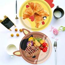 25 piezas Platos con tema de animales de granja para fiesta