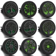 1pc New Vintage Black Flower Tree Of Life Car Fragrance Diffuser Clip Effective In-Car Fragrance Diffuser Elegant Aroma Interior Decor Long-Lasting Air Freshener Advanced Perfume Diffuser Technology - Includes 10 Assorted Colorful Cushion Pendants For Personalized Decor - Black - View 3