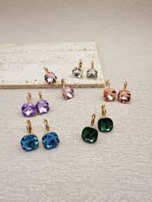 Set di orecchini alla moda con combinazione di cristalli, adatto per uscire - Multicolore - Visualizzare 2