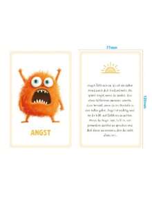 New English German Emotion Card 32 Cute Monster Emotion Card Animal Emotion Learning Mindfulness Card