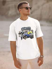 Lil Homies Lowriders Graphic Tee- Black Casual Round Neck-Shirt With Funny Homies Life, Washable, All-Season Comfort Fit Adults, Allseason Apparel Humorous Graphic Tee Comfortable Fit - trắng - Xem 2