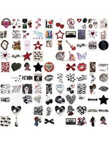 100 piezas Pegatinas estilo Y2K Cool Downtown Decal 80s 90s Estética Graffiti Pegatinas Regalos Y2K Pegatinas de arte Pegatinas de vinilo Pegatinas para botellas de agua, Hydroflask, guitarra, equipaje, teléfono, estuche, portátil, monopatín, regalo