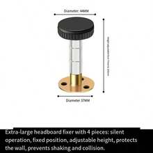 Bộ 4 chân đồ nội thất điều chỉnh được, chân đỡ nan giường điều chỉnh được, thích hợp cho bàn/giường/tủ/ghế sofa, khung giường, chân đỡ nan giường điều chỉnh độ cao. - Nhiều màu - Xem 11