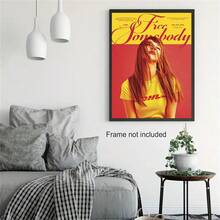 1 PC Album Poster Canvas Painting - Hip-Hop Themed Decorative Painting, Wall Art For Bedrooms, Offices, And Dorms, Gift For Music Fans, High-Quality Printed Art Signature Design, Unframed