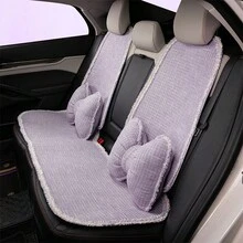 Easypie Selection 1 chiếc đệm ghế ô tô nhỏ đa năng - Đệm ghế thoáng khí dành cho nữ, kiểu dáng mát mẻ mùa hè, trang trí nội thất xe hơi hình cối xay gió dễ thương, quà tặng xe hơi, màu tím cao cấp, màu tím quyến rũ. - Màu tím hoa cà - Xem 9