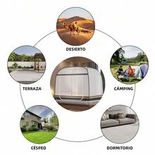 Mosquitera plegable gazebo cama 150*200*150m Nueva tienda de campaña plegable con mosquitera y diseño de puerta con cremallera, uso doméstico, uso al aire libre, anti-mosquitos y anti-insectos, no requiere montaje,Mosquitera Plegable para Camas con Doble Puerta e Inferior de Red para bebés, Adultos, Viajes, Camping, al Aire Libre, antimosquitos Puede evitar bocados en las redes de mosquitos e infectarse con enfermedades. Este es un gran producto - 1,5*2 azul claro - Ver 10