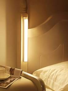 USB Rechargeable Smart Sensor Magnetic LED Light, Cabinet Wardrobe Light, Staircase Backlighting, Suitable For Kitchen, Living Room, Wine Cabinet, Wardrobe Sensor Lighting - White - View 4