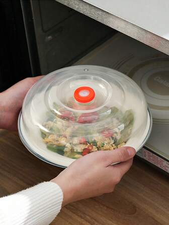 1pc Microwave Cover,Insulated Vegetable Cover,Plastic Food Cover,Heat-Resistant Food Cover,Refrigerator Anti-Odor Preservation Dishes Cover,Kitchen Daily Preservation Utensils,Universal Splash-Proof Cover,Food Household Bowl,For Kitchen Accessories,Kitchen,Food,Camping,Room Decor