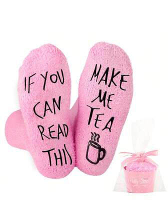 Plush Socks, Novelty Socks For Women, Non-Slip Socks, Comfortable Fluffy Winter Socks, Unique Christmas Birthday Gift For Girlfriend, Mom, Wife, Mother, Size: 36-42, Cozy Socks