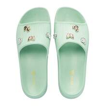 Cloud Slide Flip Flops Comfort And Style - Original With Exclusive Pins Comfortable Women's Flip Flops For Everyday Simple Casual Appliques Holidays - màu xanh lá - Xem 6