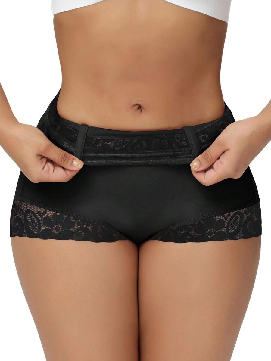 Tummy Control Shapewear Shorts Fajas Colombianas Moldeadoras Compression Underwear Flat Tummy Butt Lifter Panties - 黑色 - 查看 1