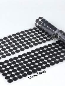 200/400个（100/200对）黑色或白色自粘圆形魔术贴，点状胶粘钩环，透明圆形粘胶底座，双面强力魔术贴，适用于学校教室幼儿园静音书、办公室、家庭等场所。 - 彩色 - 查看 14