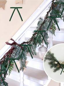 6pcs Christmas Velvet Wreath Bow, Vintage Velvet Ribbon, Country Craft Gift Bow, Suitable For Holiday Christmas Tree Packaging Gift Supplies, Railing Decoration