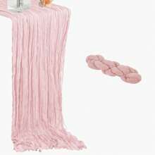 1/2/5/10 Pcs 90*180cm/90*300cm Romantic Sheer Table Runner, Suitable For Wedding Decoration, Bridal Shower, Birthday Party, Chair Sash, And Wedding Arch