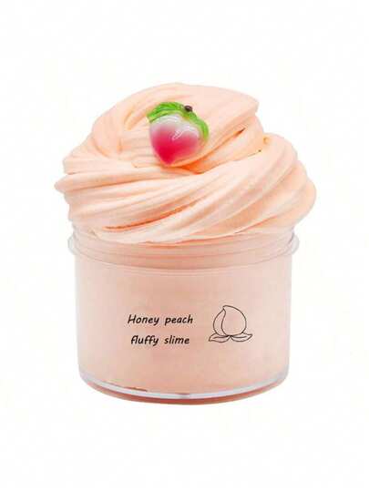 1pc 70ml Crystal Slime, Elastic Apricot Peach Butter Slime - Peach Scented Stress Relief Toy, Best Back To School Gift. Christmas & Halloween Gift, Party Favor [Random Accessories & Packaging Stickers] Peach Crystal Clay Shipped In Random Color (Accessories Are Not Included With The Clay, Not Recommended)