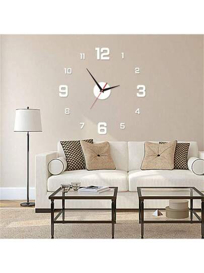 1PC Glow In The Dark Klok DIY Wand Creative Spiegel Surface ation Sticker Clock,This Is Relatively Small Delicate! view 6