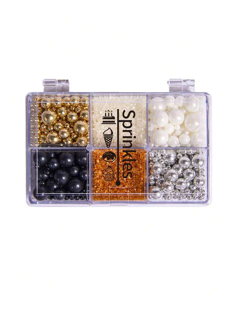 混合糖珠 - 糖果珍珠配四爪糖珠笔，礼盒包装，适用于烘焙蛋糕装饰、冰淇淋装饰和饼干装饰，也适用于婚礼、情人节、母亲节、圣诞节蛋糕装饰等场合。 - 彩色 - 查看 14