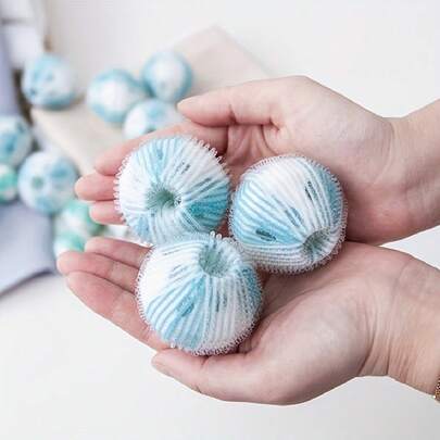 宠物毛发去除洗衣机球，蓬松洗衣球 - 不粘，洗衣机清洁球，可重复使用且耐用的绒毛收集器，保持衣物和床上用品不起毛，宠物主人的必备品 - 提升您的洗衣体验