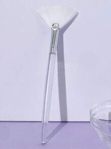 1pc Self-Adhesive Adjustable Headband And 1pc Face Mask Brush, Suitable For Washing Face, Makeup, Beauty, Facial Yoga Headband Towel - Multicolor - View 3