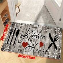 1 Peça Tapete Antifadiga de Cozinha, Tapete Antiderrapante de Corredor e Sacada, Tapete Absorvente de Banho, Tapete de Chão de Lavanderia, Capacho de Entrada, Tapete Lavável de Corredor para Lavanderia