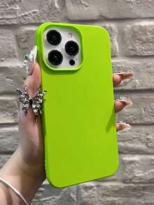 Minimalist High-End Frameless Heat Dissipation Green Phone Case Compatible With IPhone 17 Pro Max/17 Pro/17 Air/17/16 Pro Max/16 Pro/16/16 Plus/15/15 Pro Max/15 Pro/15 Plus/11/12/13/14 Pro Max/XS/XR/11 Pro/11 Pro Max/12 Pro/12 Pro Max/13 Pro/13 Pro Max/7 Plus/14 Pro/14 Pro Max/14 Plus/7 Plus/8 Plus/8/SE2, Creative Design For Men And Women