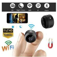 Security Cameras Wireless Wifi Indoor,HD 1080P Mini Camera Wireless Wifi Security Cam Night Vision Motion Detects With 360 °   Adjust For Home Outdoor Indoor Gifts